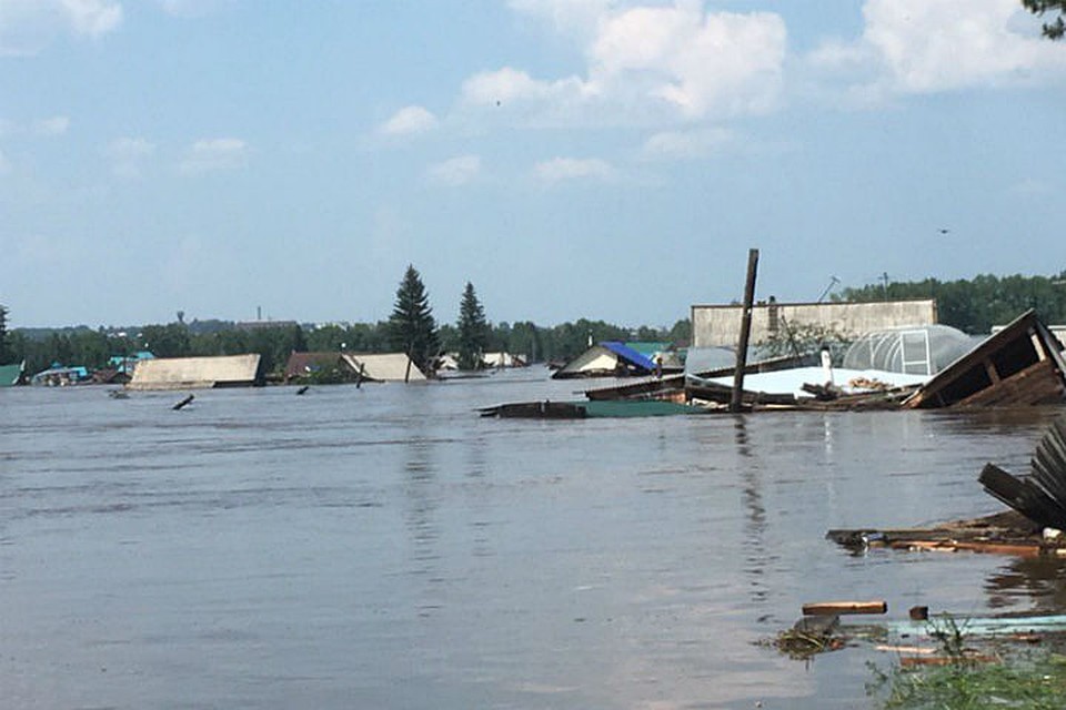 Наводнение в Тулуне: уровень воды в реке Ия спал на 14 сантиметров