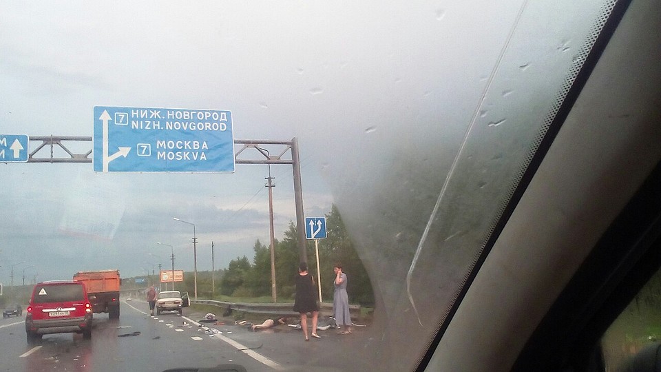 Фото с места аварии