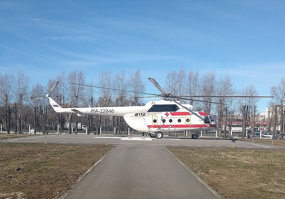 Вертолет санавиации доставил в Тверь пациентку из Нелидова Фото: минздрав Тверской области