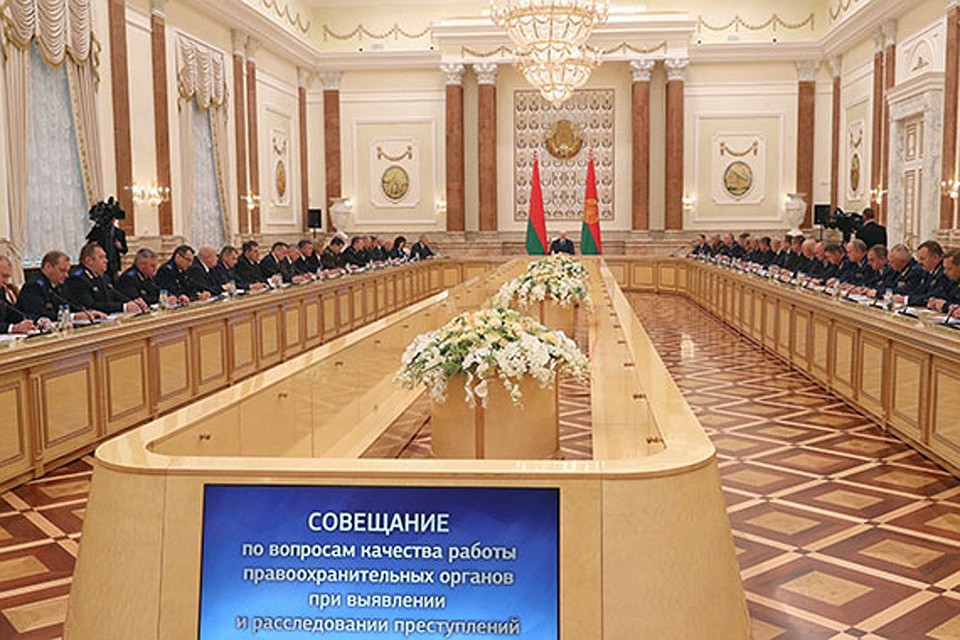 Лукашенко провел совещание с силовиками. Фото: president.gov.by