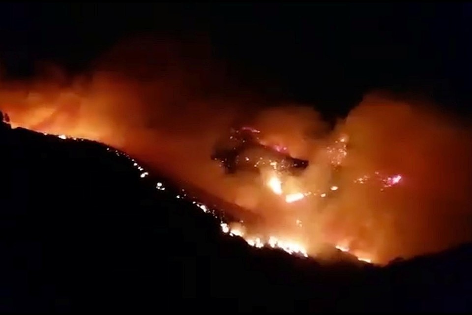 Пожары на Канарах распространились на территорию в 12 тысяч гекторов