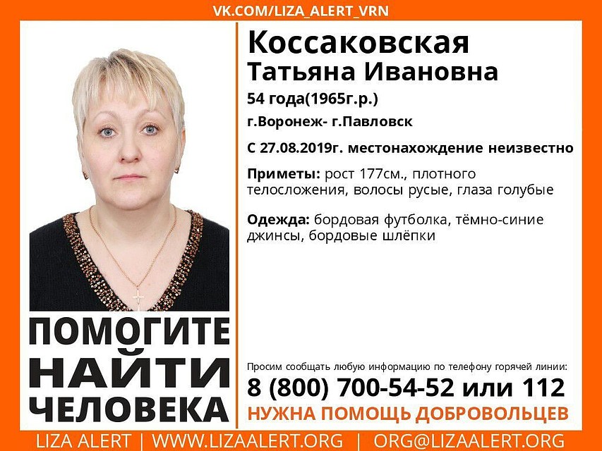 Фото: из группы поискового отряда «Лиза Алерт Воронеж» в соцсети.