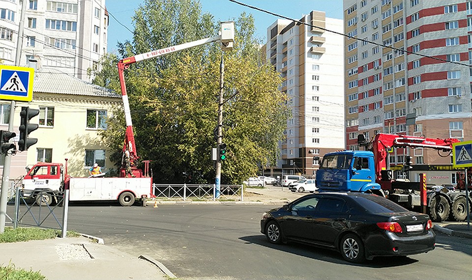 Новые фонари на улице Советской.