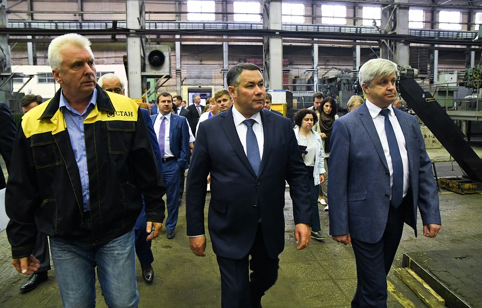 Перспективы развития Савеловского станкостроительного завода обсудили в ходе рабочей поездки губернатора Игоря Рудени в Кимры Фото: пресс-служба правительства Тверской области