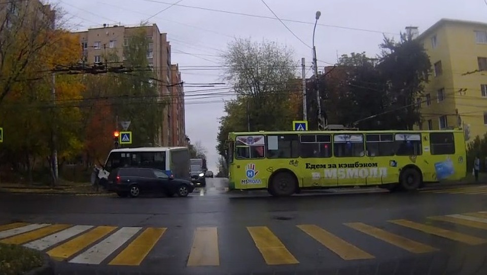Кадр с видеорегистратора.