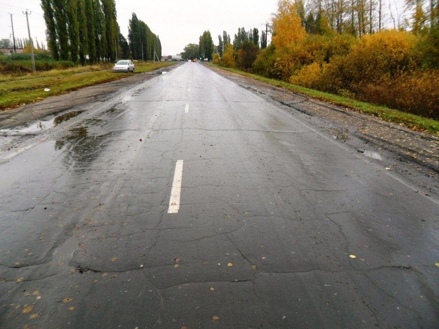 Водитель не заметила пешехода в темнотее
