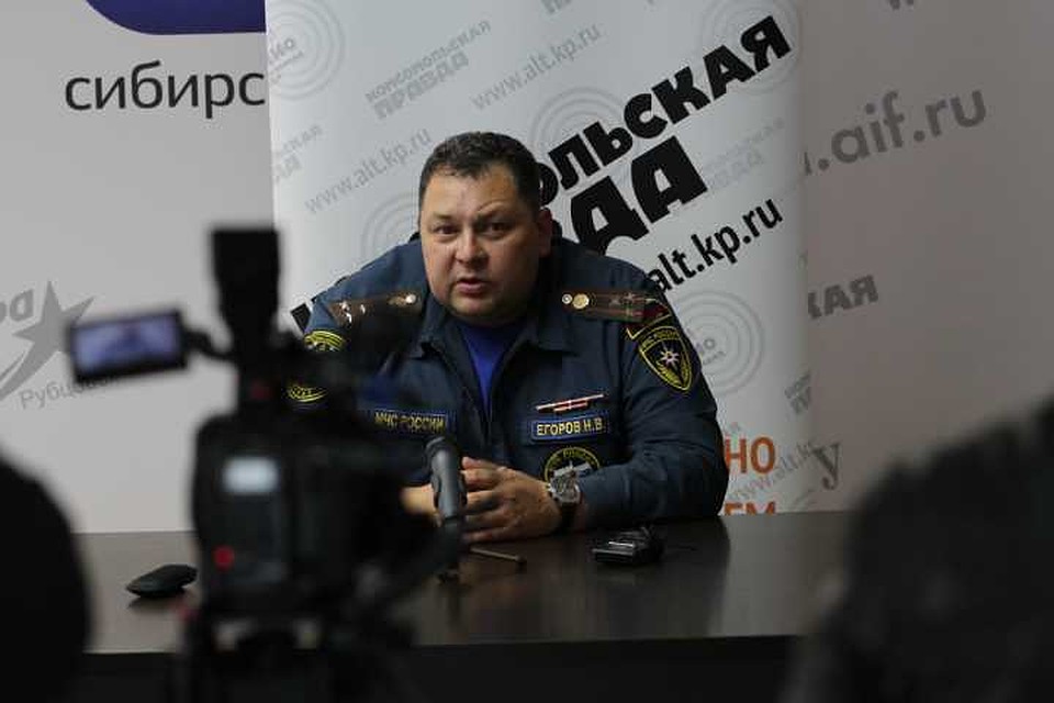 Начальник управления гражданской защиты Главного управления МЧС России по Алтайскому краю Николай Егоров