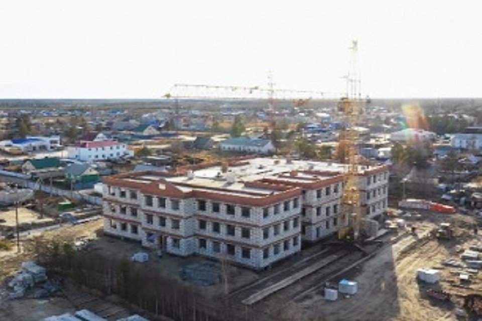 Новый детсад в Пурпе строят по правилам безбарьерной среды Фото: puradm.ru