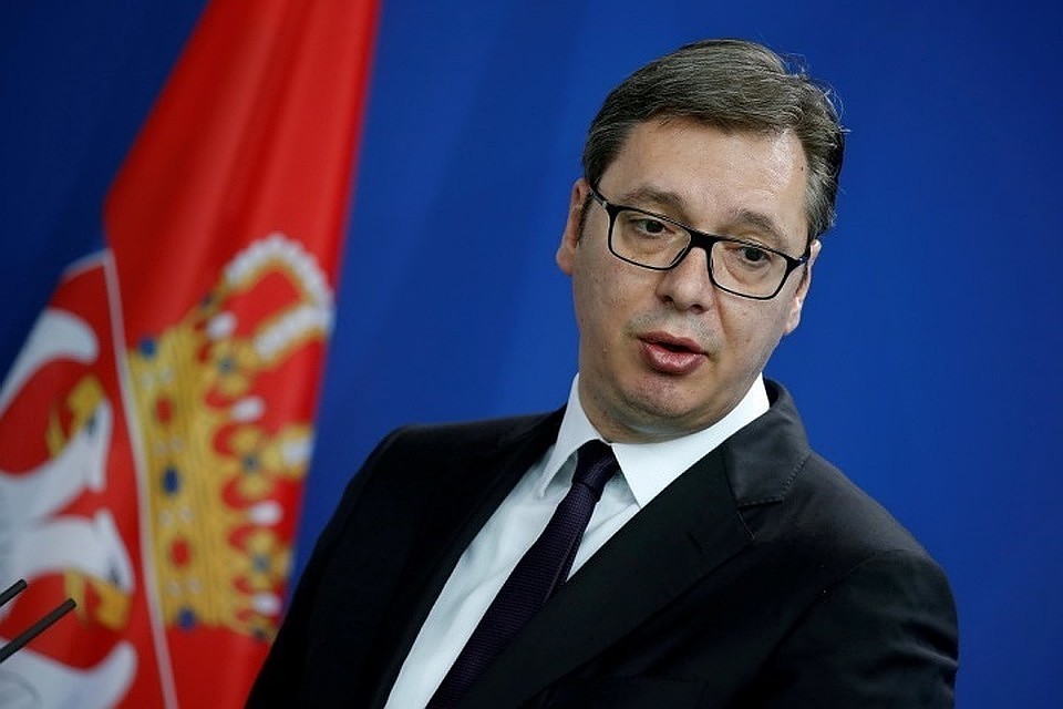 Президент Сербии по-русски выразил благодарность Путину и России за поддержку