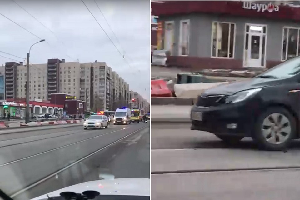 На Шлиссельбургском проспекте сбили женщину. Фото: vk.com/spb_today