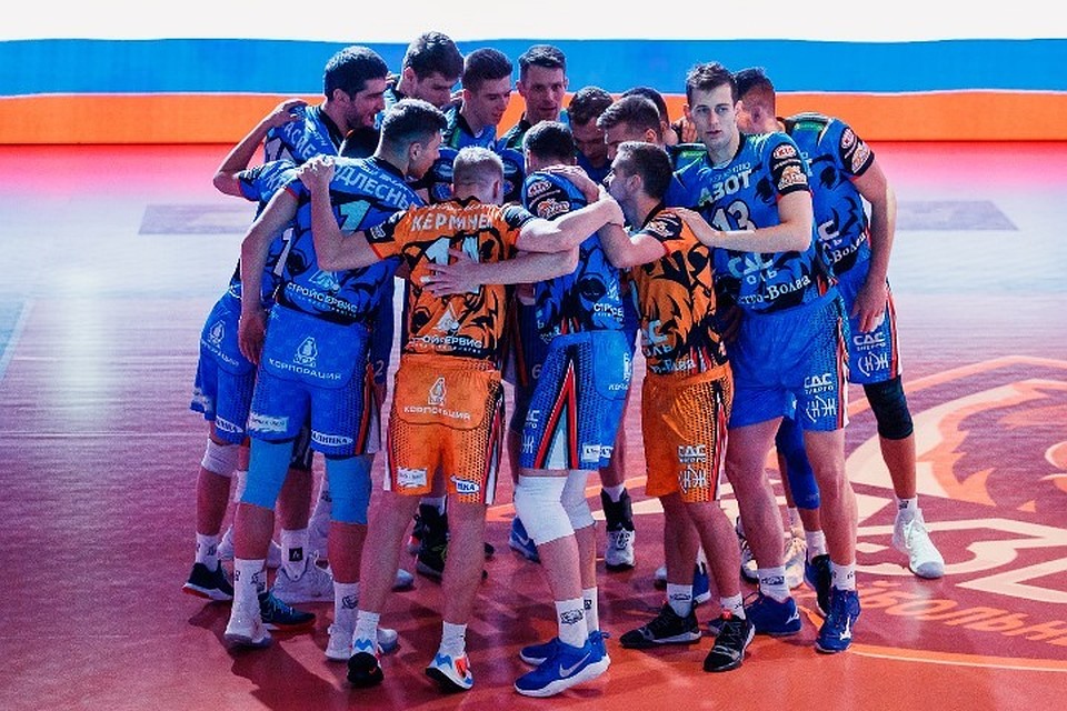 Волейбольный «Кузбасс» выиграл второй матч подряд в чемпионате России.ФОТО: Официальный сайт ВК "Кузбасс"