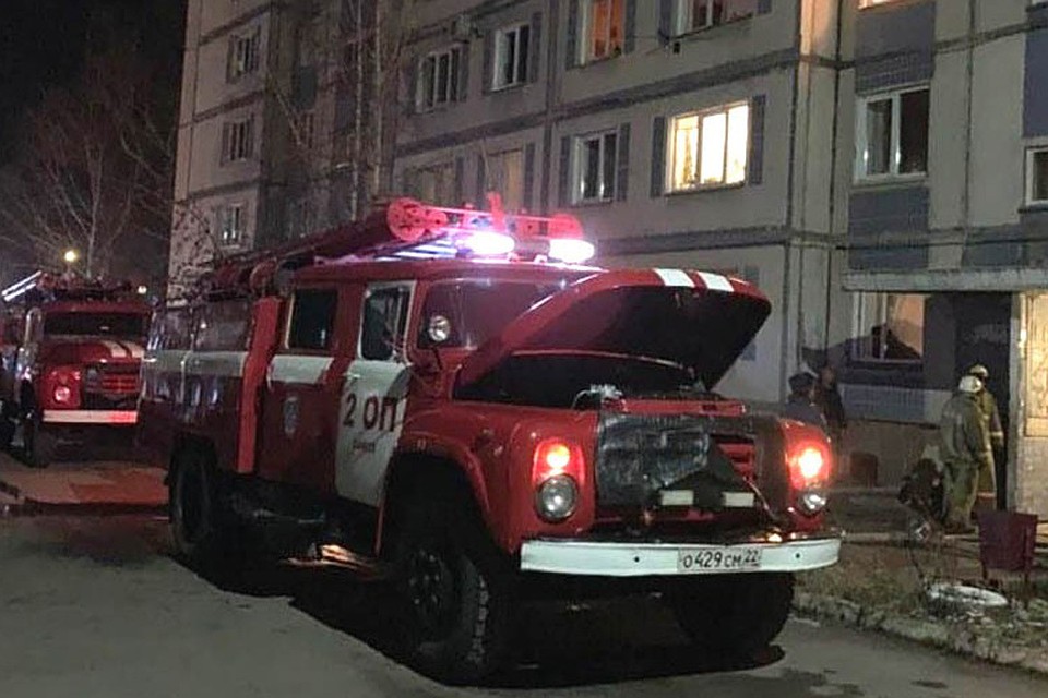 Пожар в бийской многоэтажке