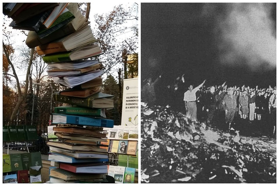 Многие узрели в этом что-то ужасное — сжигания книг, что делали нацисты в 1933 году