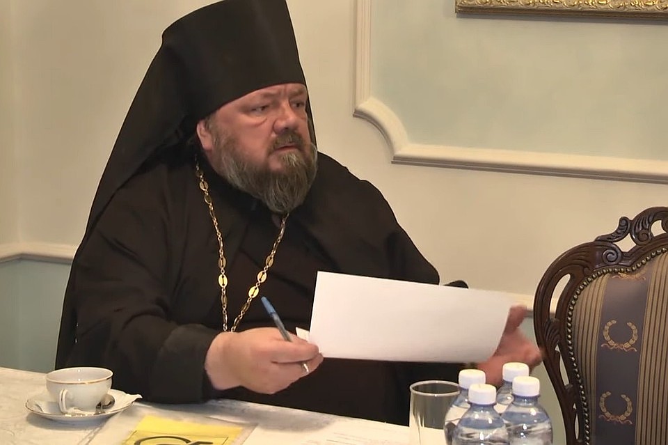 Иеромонах Сергий на заседании Епархиального совета. Фото: пресс-служба Рязанской епархии.