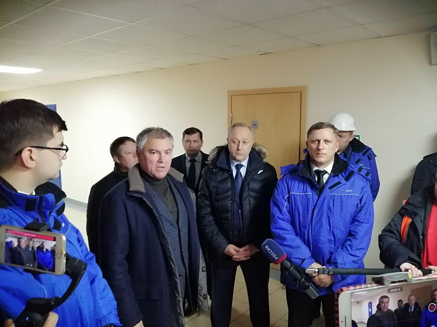 Вячеслав Володин на металлургическом заводе в Балаково