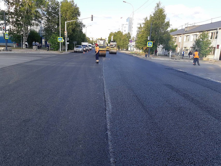 В Ханты-Мансийске перевыполнили план по приведению магистралей города в нормативное состояние. Фото с сайта admhmansy.ru