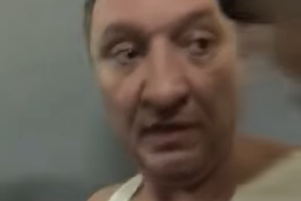 Олег Куцин во время задержания