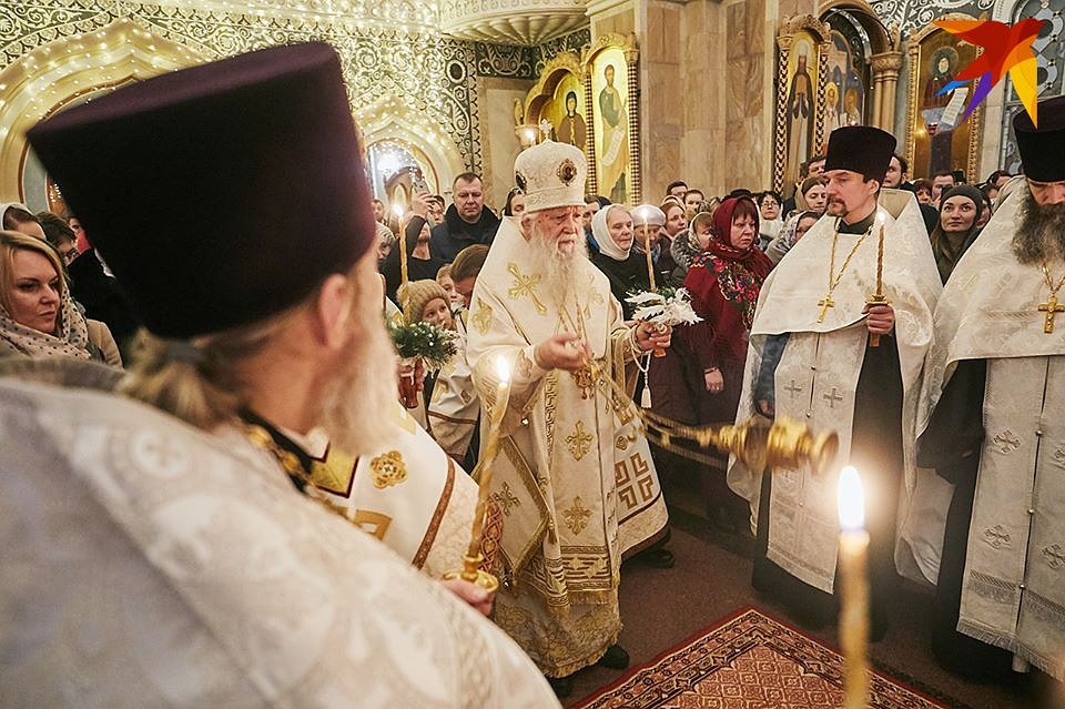 Рождественская служба в храме Свято-Елисаветинского монастыря