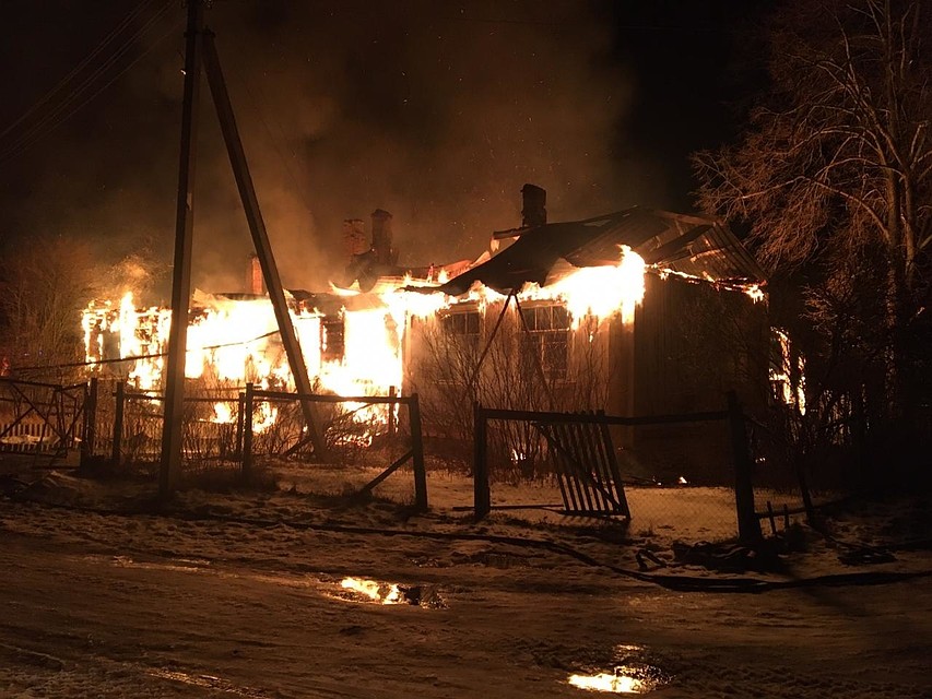Пожар в Метенино