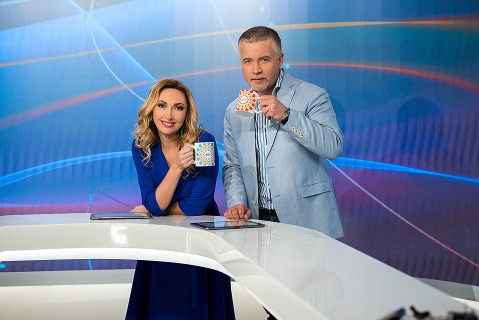Александр Серебренников и Татьяна Рудаковская больше не будут вместе в студии "Нашего утра". Фото: ОНТ