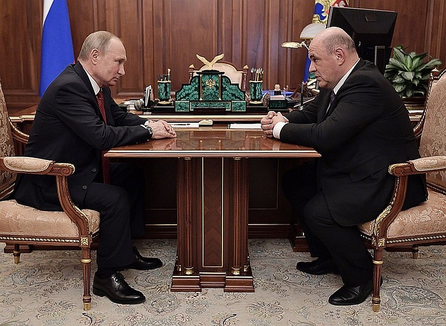 15 января Владимир Путин предложил Михаилу Мишустину возглавить правительство России. Фото Алексей Никольский/пресс-служба президента РФ/ТАСС