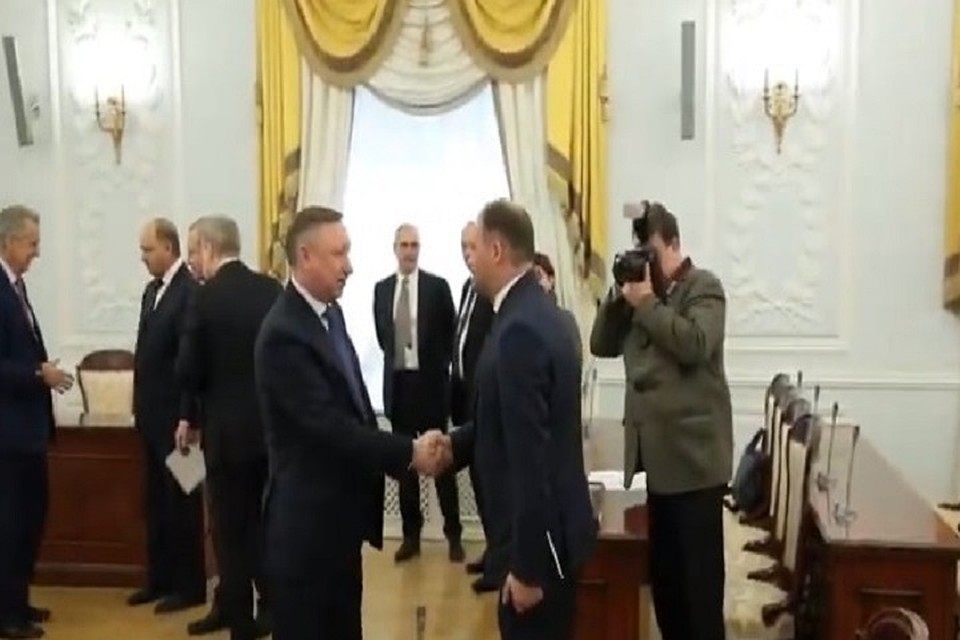 Ион Чебан встретился с губернатором Санкт-Петербурга (Фото: aif.md).