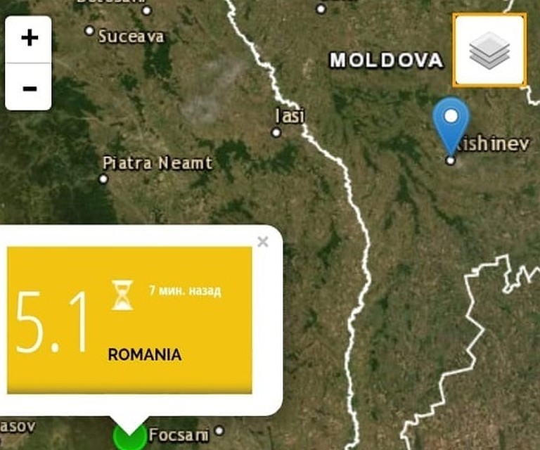 Эпицентр был во Вранче.