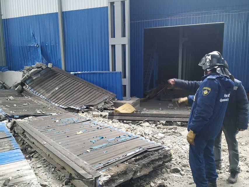 Взрыв газа произошел на строящемся предприятии в городе Мценске Орловской области