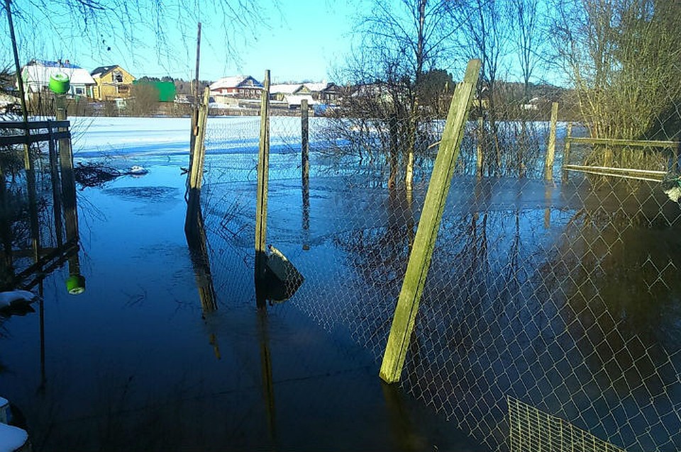В Подпорожском районе подтопило семь жилых участков