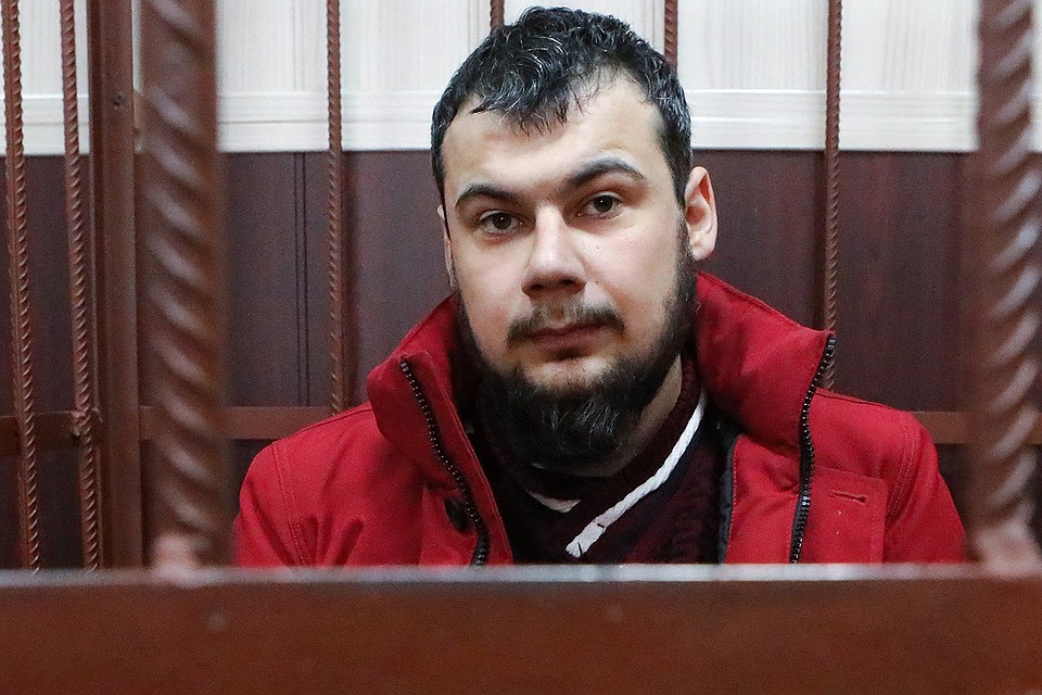 Ефим Ефимов, обвиняемый в нападении на людей в храме Святителя Николая, во время избрания ему меры пресечения. Фото Сандурская Софья / АГН Москва