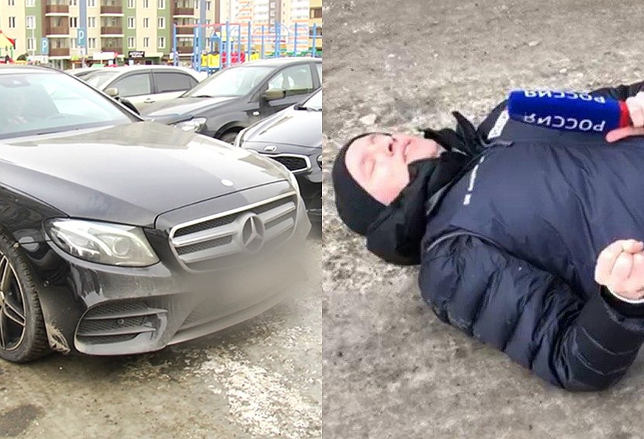 В ДТП пострадал корреспондент федерального канала Фото: ГУ МВД по Красноярскому краю и сетевой ресурс «Красноярец»