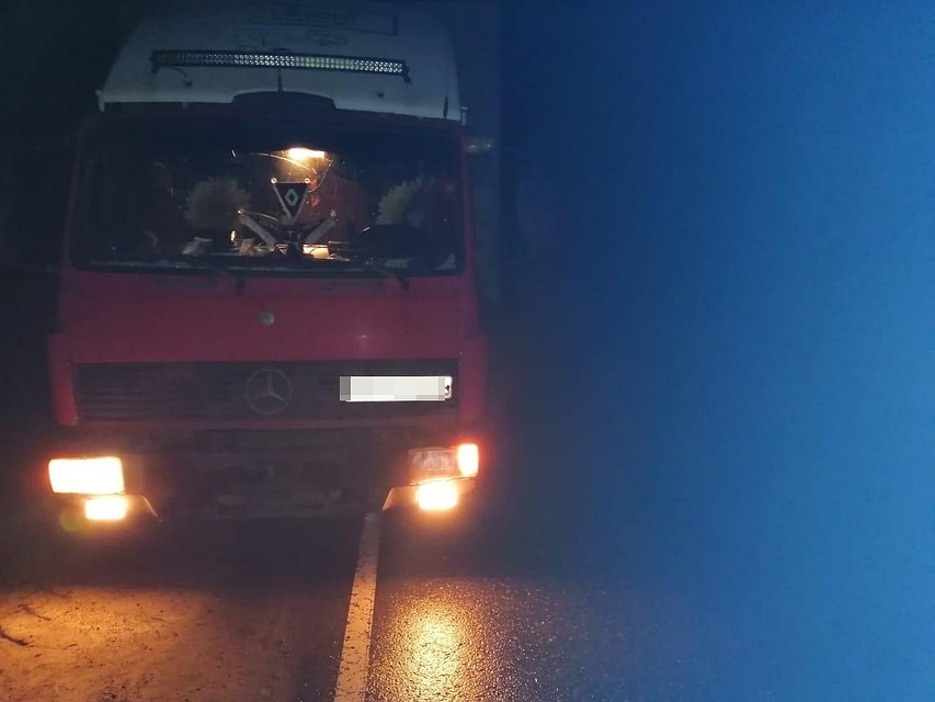 Иномарка столкнулась с большегрузом в Тверской области Фото: УГИБДД России по Тверской области