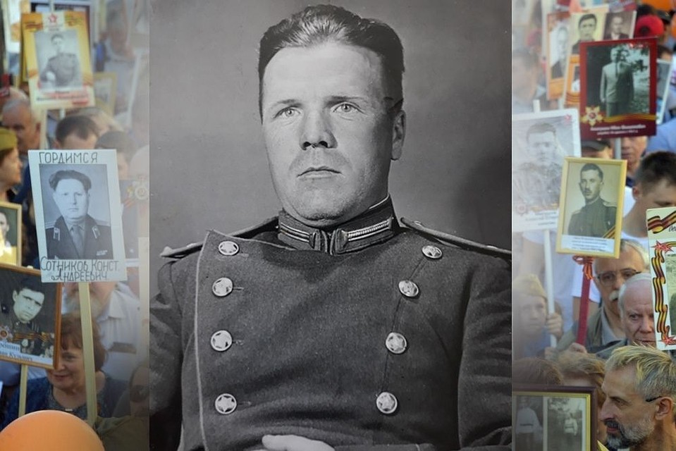 Петр Семенович Блохин в Потсдаме (Германия), август 1945 г. Снимок предоставлен Владимиром Блохиным.