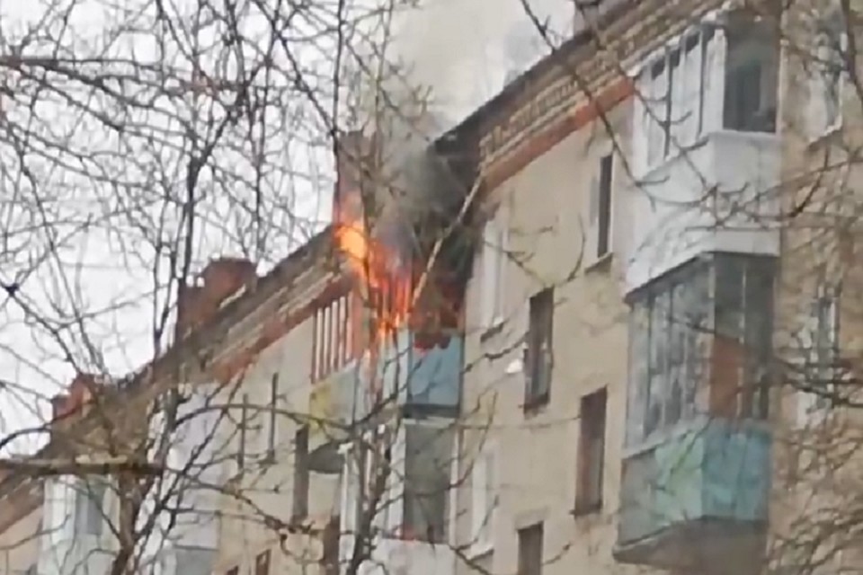 С огнем удалось справиться. Фото: Скриншот с видео ЧП Березники