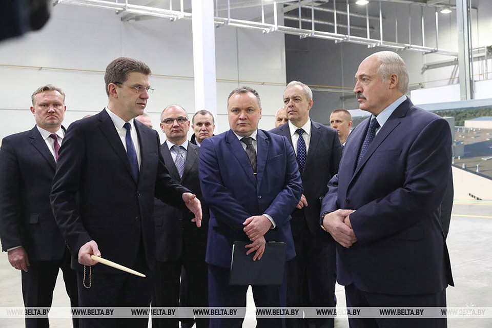 Визит президента Беларуси Александра Лукашенко на "Белгипс". Фото: belta.by