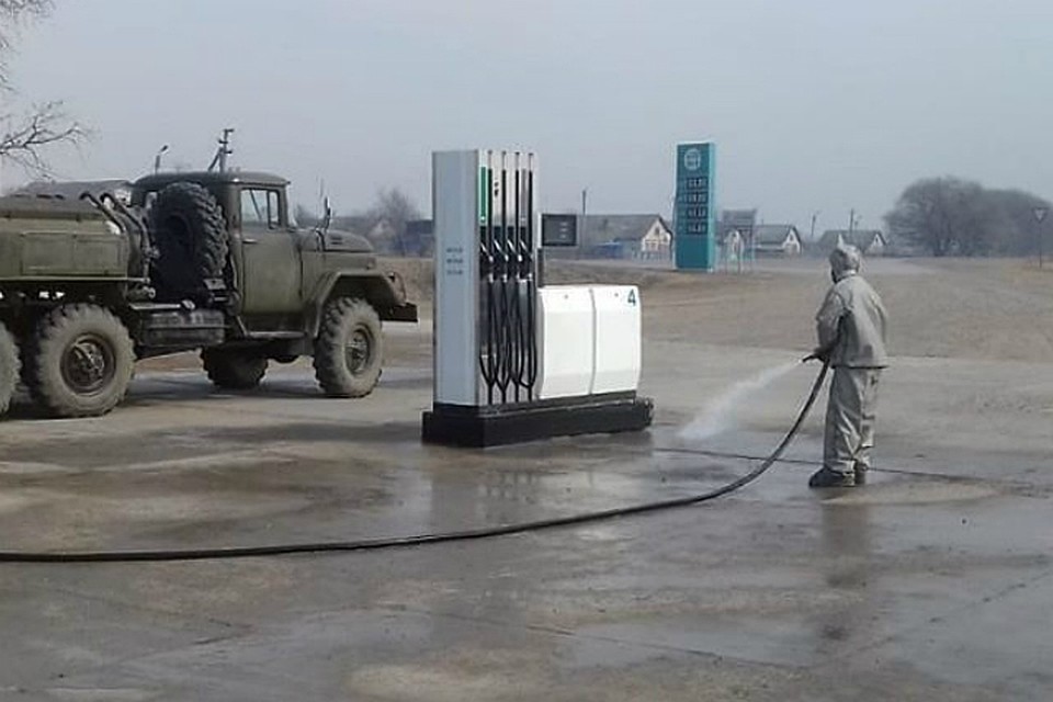 В ЕАО дезинфицируют территорию Октябрьского района