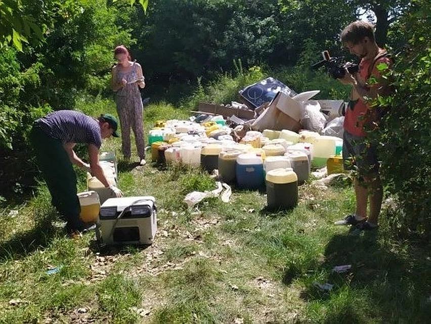 Свалка на окраине Солнечного-2. Фото Саратовской городской службы спасения