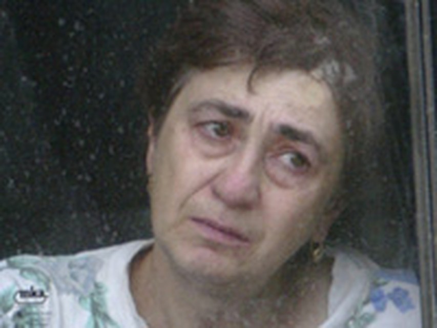 Беженка из Южной Осетии.