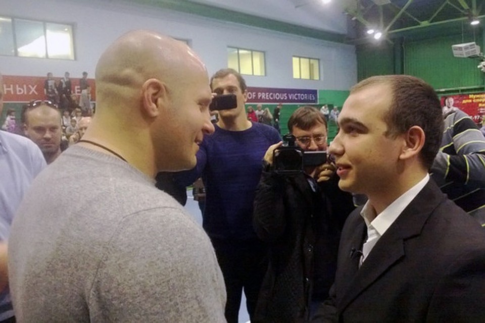 Встреча Гриши Мишутушкина и Фёдора Емельяненко в Красноярске