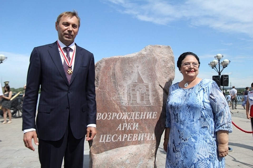 Памятный знак «Арки Цесаревича» открыли в Иркутске