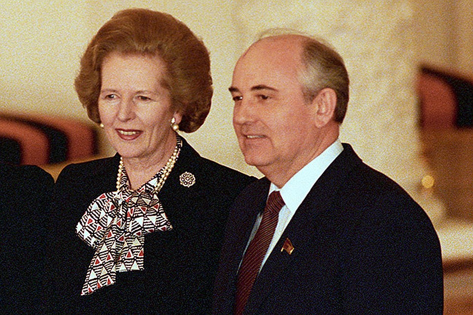 Маргарет Тэтчер и Михаил Горбачев в 1987 году