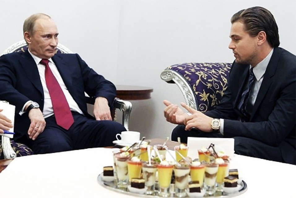 Путин заметил, что Ди Каприо «прорвался» в Санкт-Петербург, «как через линию фронта»