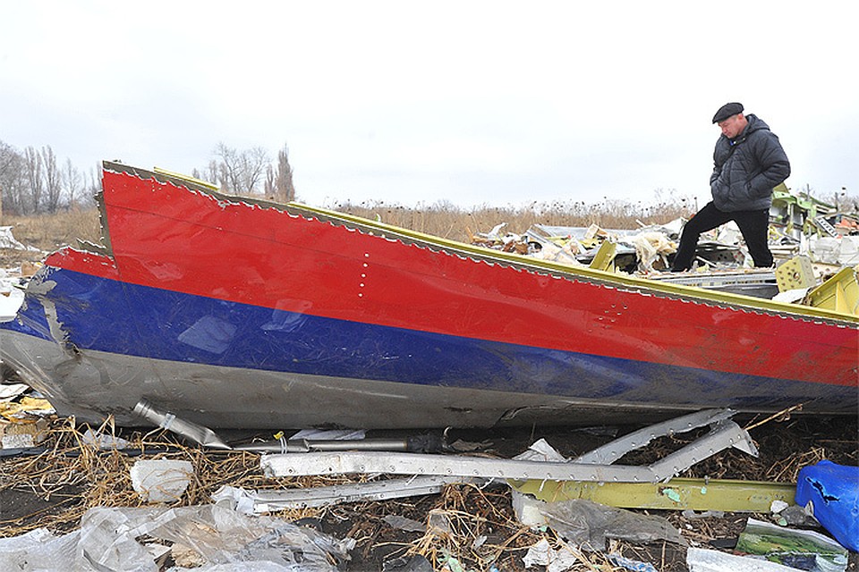 Село Грабово. Место крушения самолета Boeing 777 авиакомпании Malaysia Airlines, выполнявшего плановый рейс MH17 из Амстердама в Куала-Лумпур.