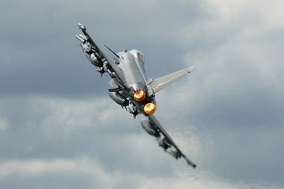 Истребителя ВВС Германии Eurofighter, совершат бреющие полеты над Эстонией. Фото: с сайта wikipedia.org