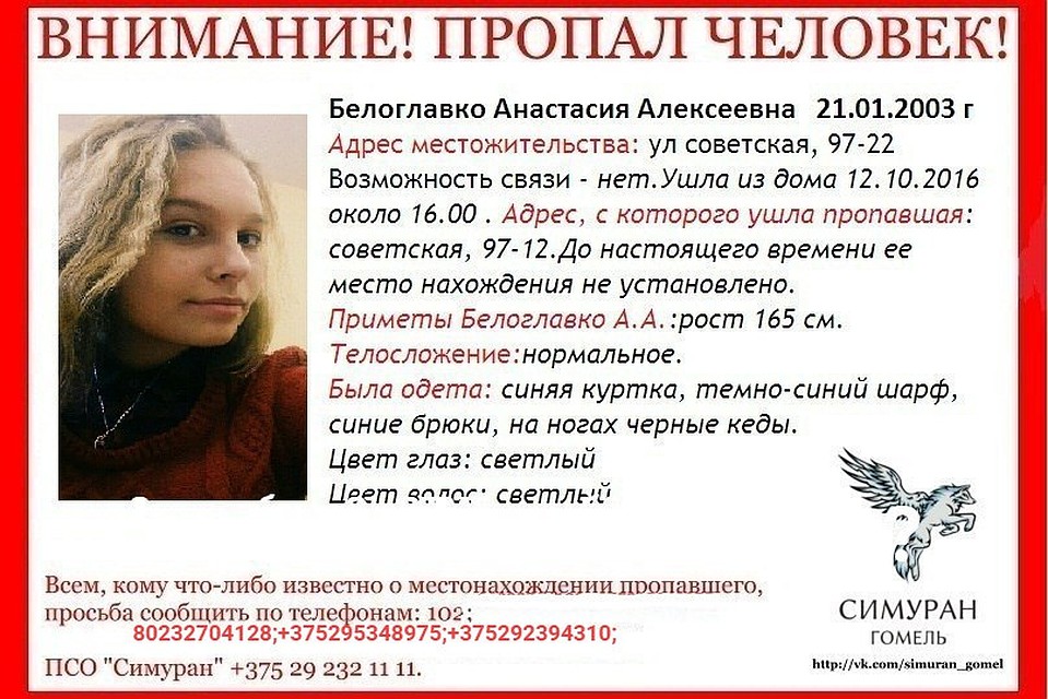 В Гомеле ищут пропавшую 13-летнюю девочку. Фото: Симуран