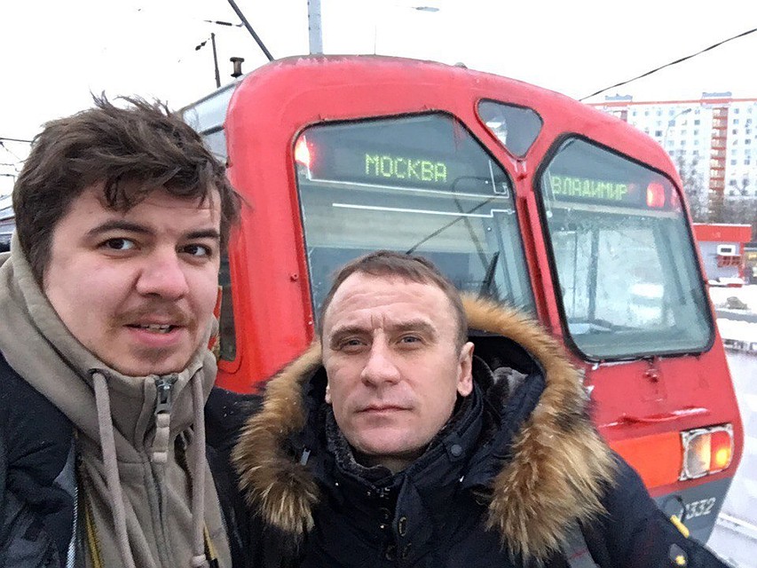 Вот они - отважные путешественники: Гусейнов (слева) и Ворсобин.