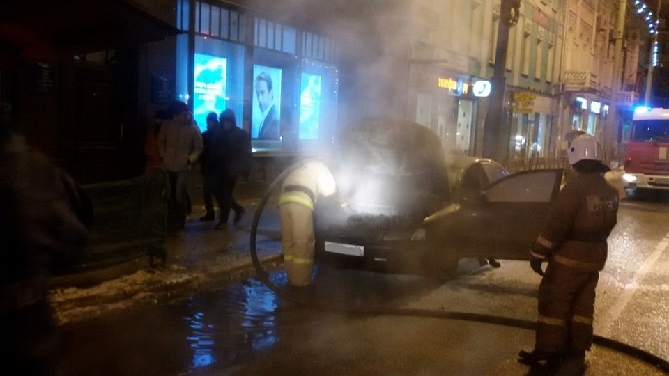 Пожар в центре Ярославля