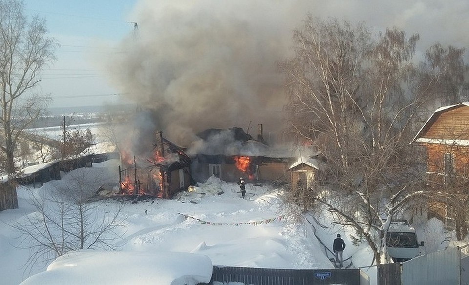 В Томске произошел пожар в буддийском центре. Фото:news.vtomske.ru