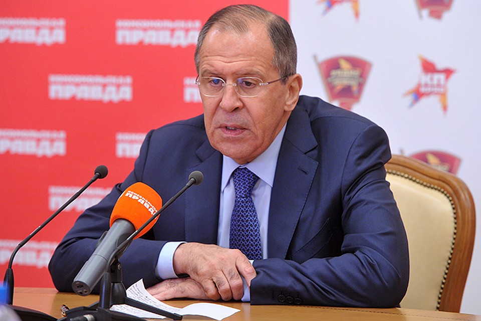 Глава МИД России отвечает на вопросы читателей и журналистов "КП" в прямом эфире Фото: Михаил ФРОЛОВ