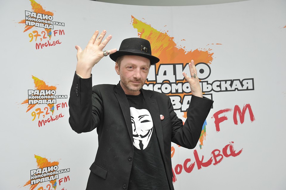 Музыкант Глеб Самойлов на Радио "Комсомольская правда" Фото: Михаил ФРОЛОВ